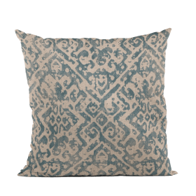 Plutus Blue Artistic Plaid Luxury Throw Pillow (Color: Blue, size: Double sided  20" x 20")