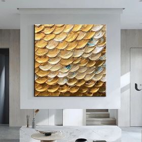 Hand Painted Oil Paintings  Abstract texture painting Home Decor Living Room Hallway Luxurious Decorative Painting (style: 01, size: 100x100cm)