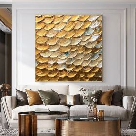 Hand Painted Oil Paintings  Abstract texture painting Home Decor Living Room Hallway Luxurious Decorative Painting (style: 01, size: 70x70cm)