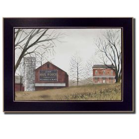 "Mail Pouch Barn" By Billy Jacobs, Printed Wall Art, Ready To Hang Framed Poster, Black Frame (Color: as Pic)