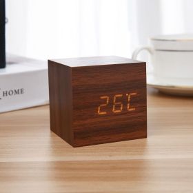 Alva Clock - Wooden Minimalist Clock (Color: Brown)